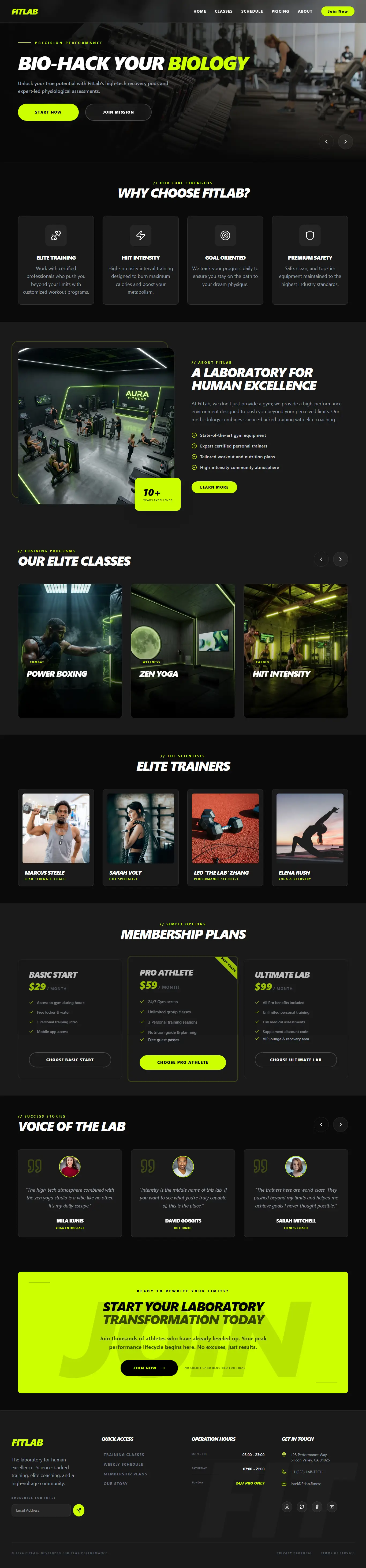 FitLab – Fitness & Wellness Platform
